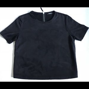 Zara suede top